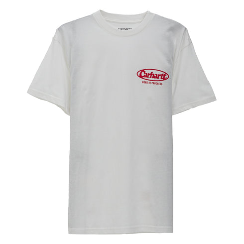 Carhartt Wip S/S Logo T-Shirt White I034643 4068584116513 Front Degli Uberti